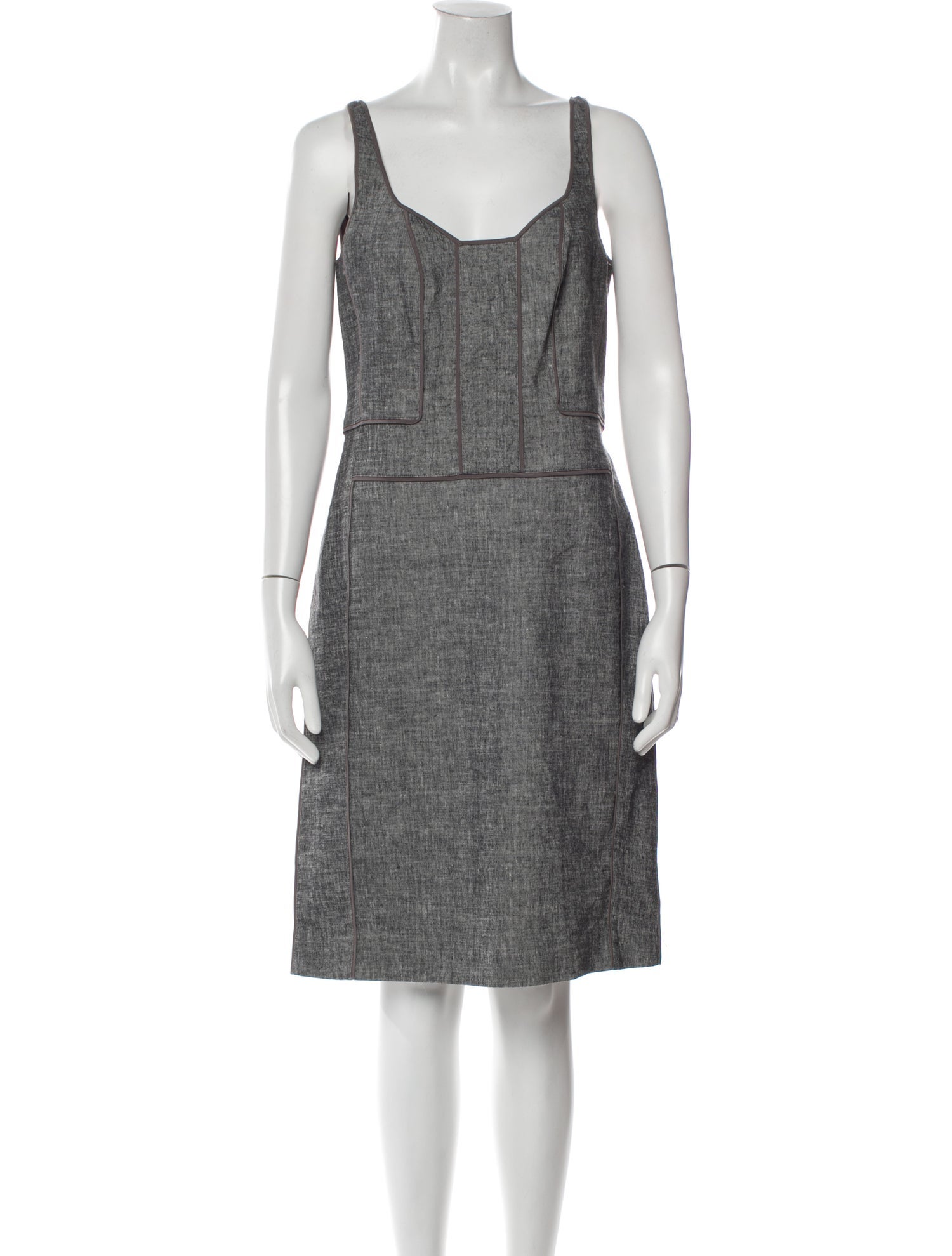 Narciso Rodriguez Linen Knee-Length Dress