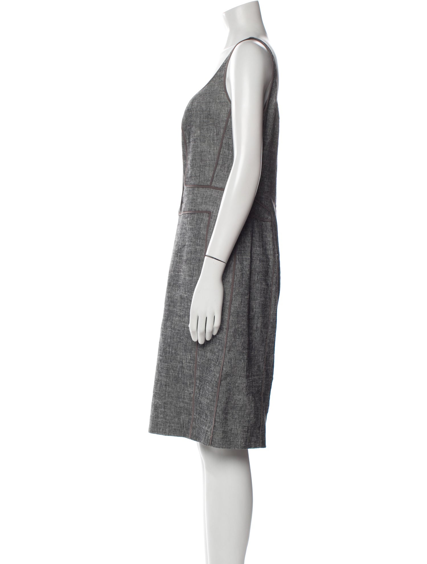 Narciso Rodriguez Linen Knee-Length Dress