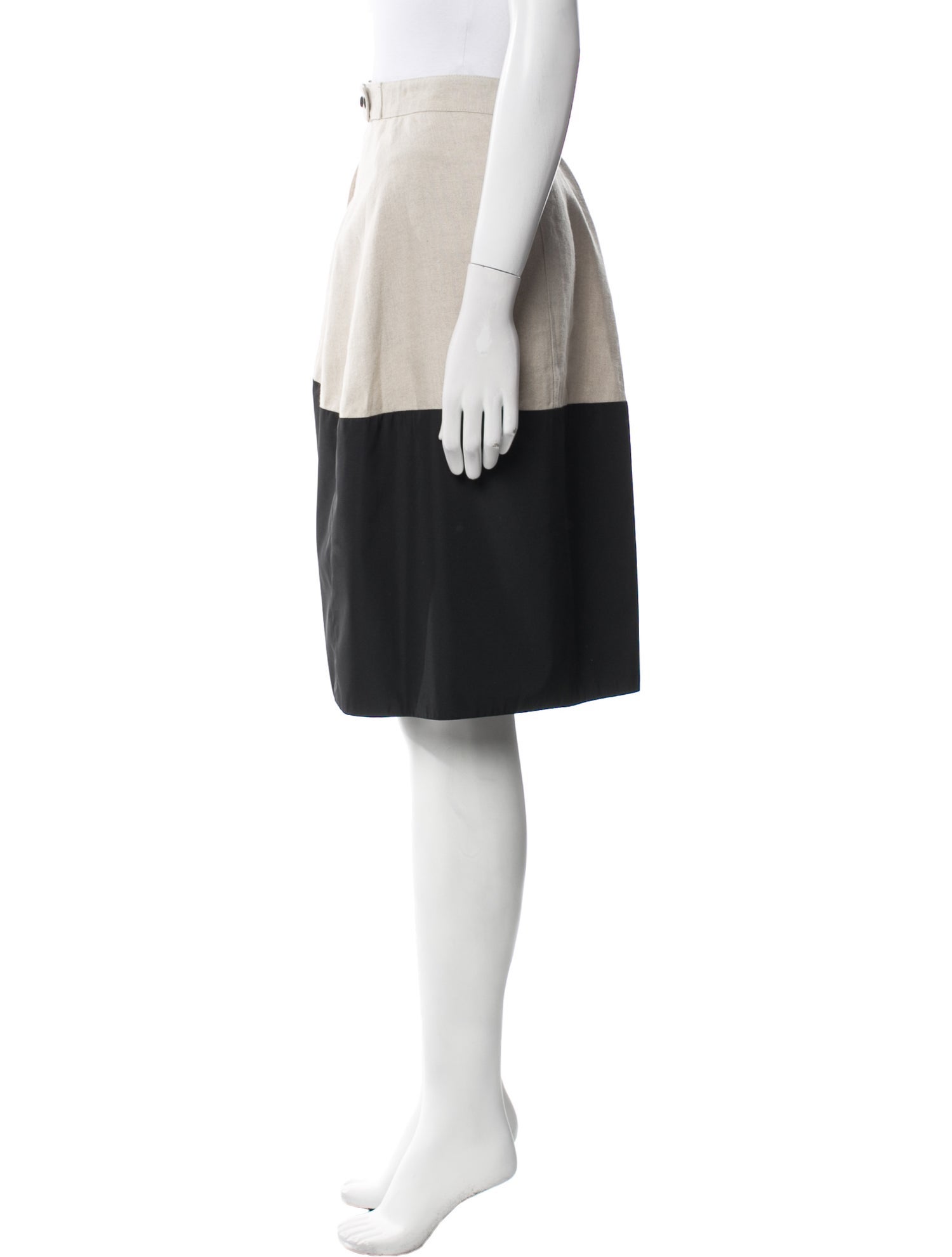 Narciso Rodriguez Colorblock Pattern Knee-Length Skirt
