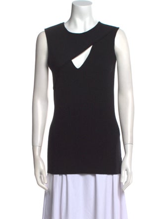 Narciso Rodriguez Wool Scoop Neck Top