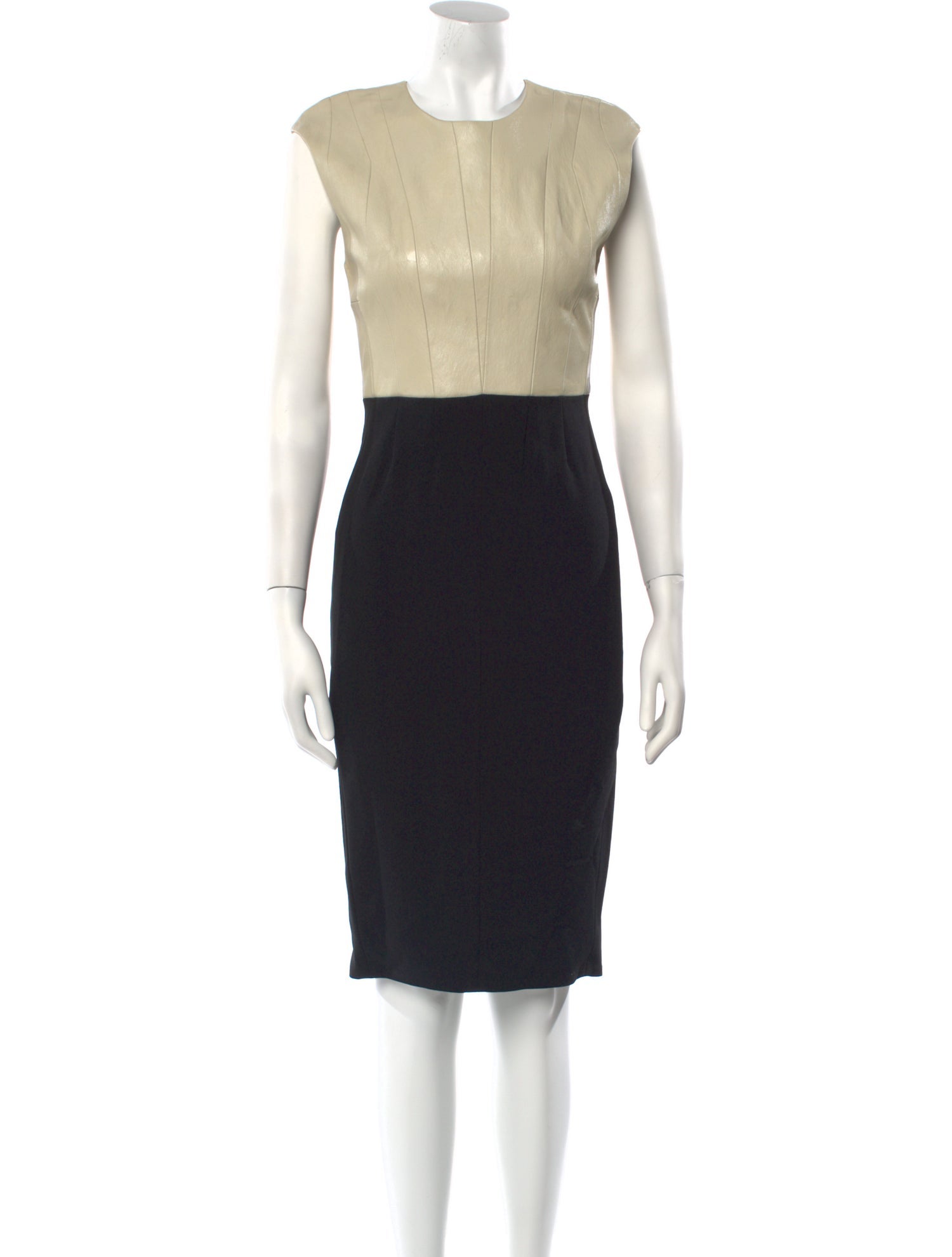 Narciso Rodriguez Colorblock Pattern Knee-Length Dress