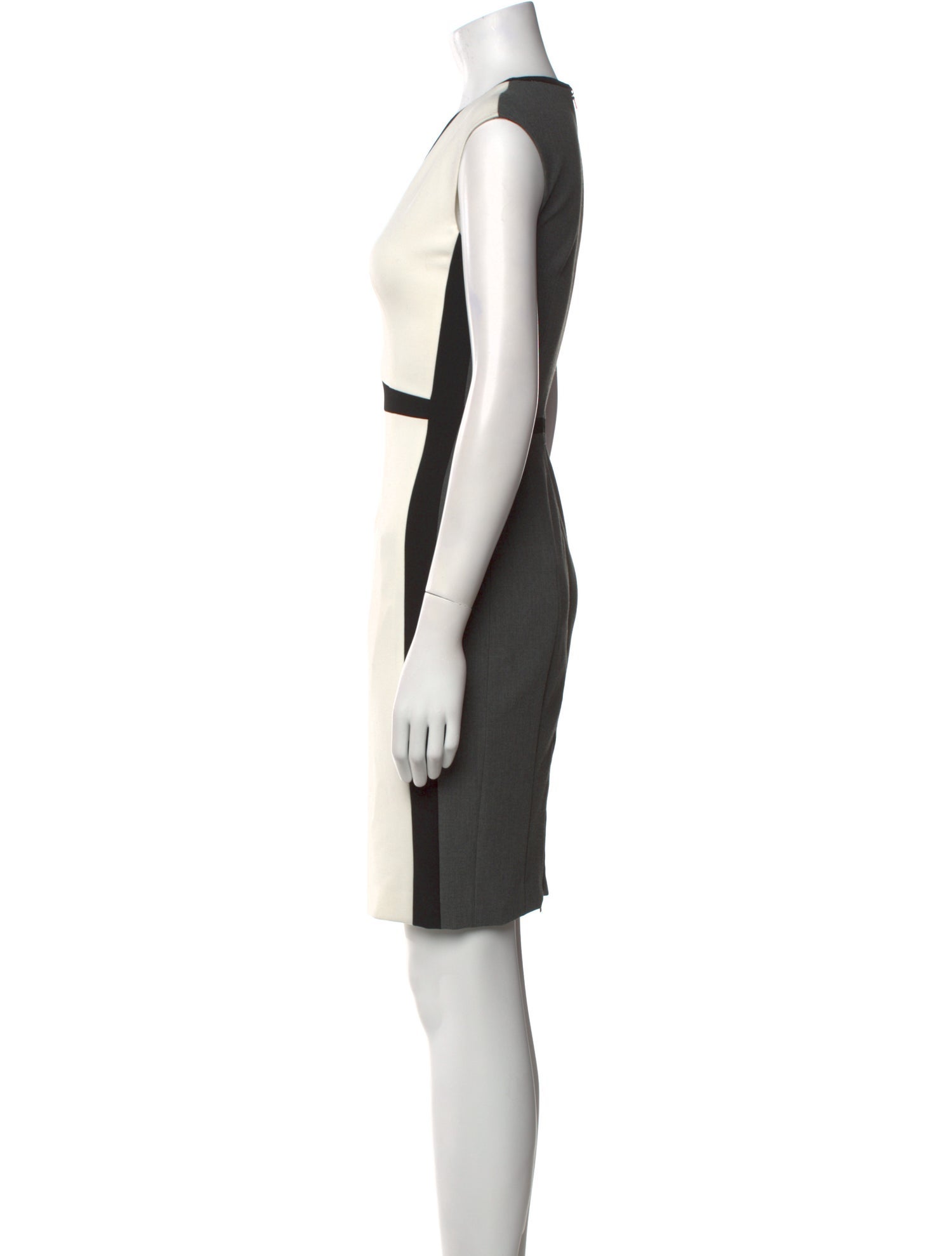 Narciso Rodriguez Colorblock Pattern Knee-Length Dress w/ Tags