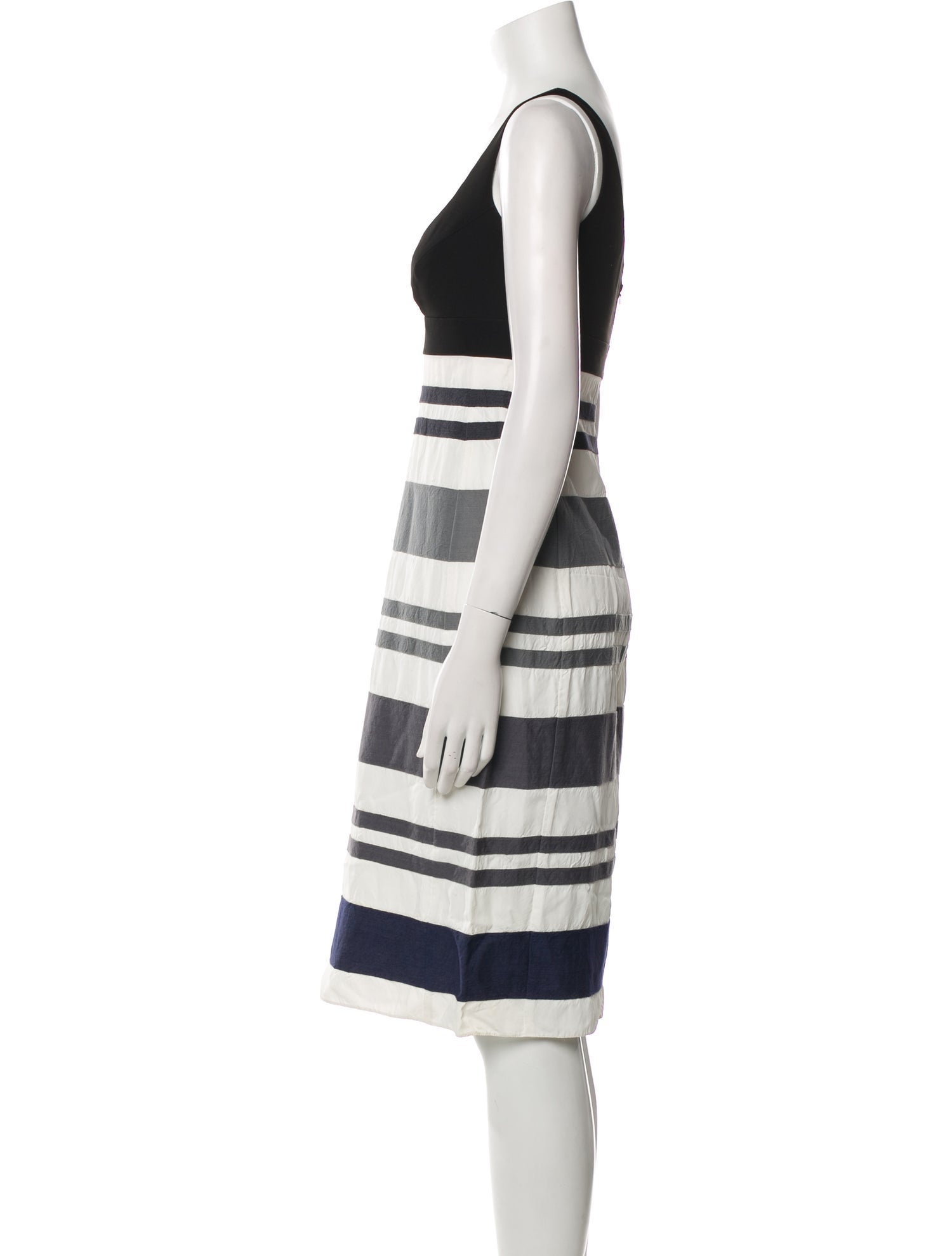 Narciso Rodriguez Striped Knee-Length Dress