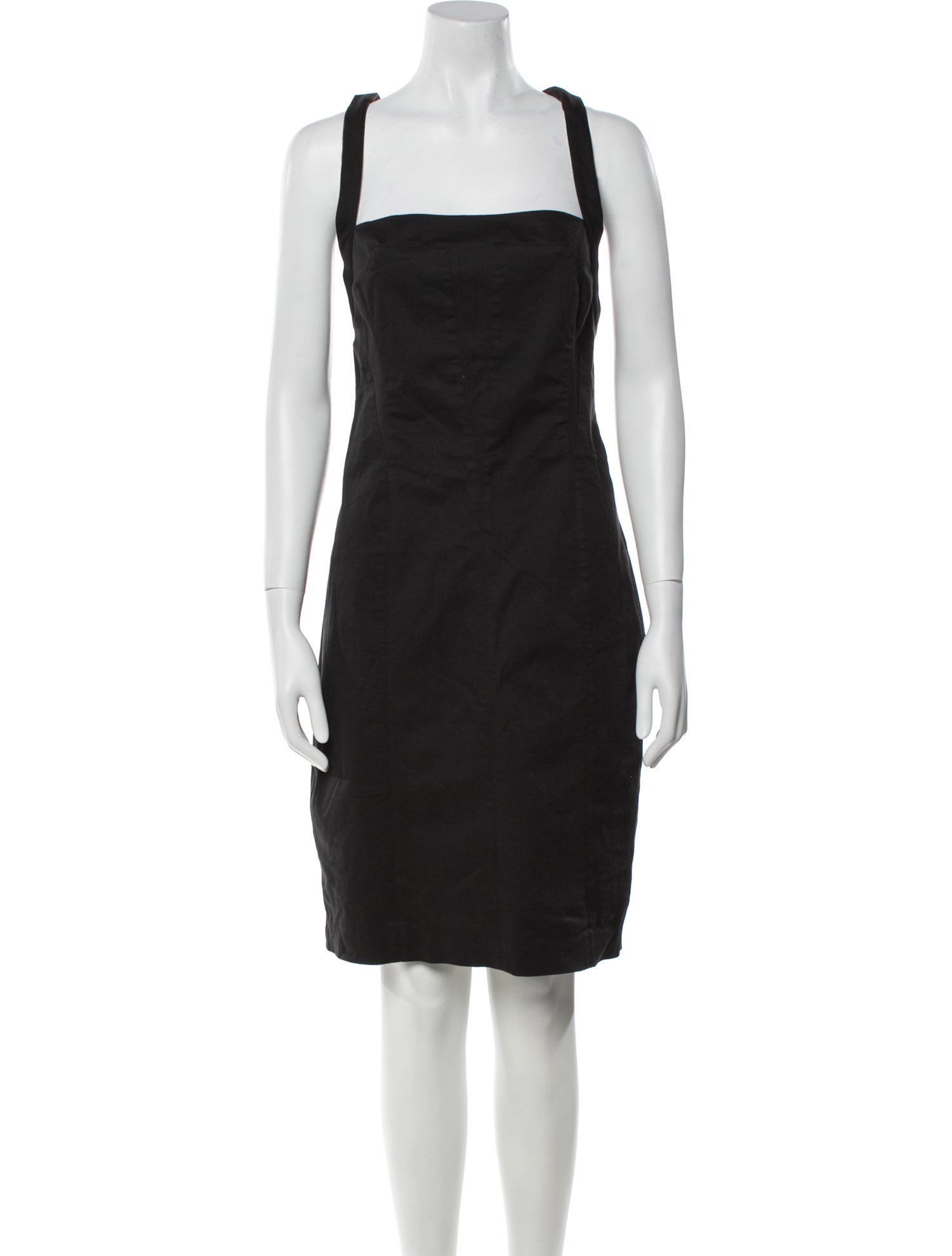 Narciso Rodriguez Square Neckline Mini Dress