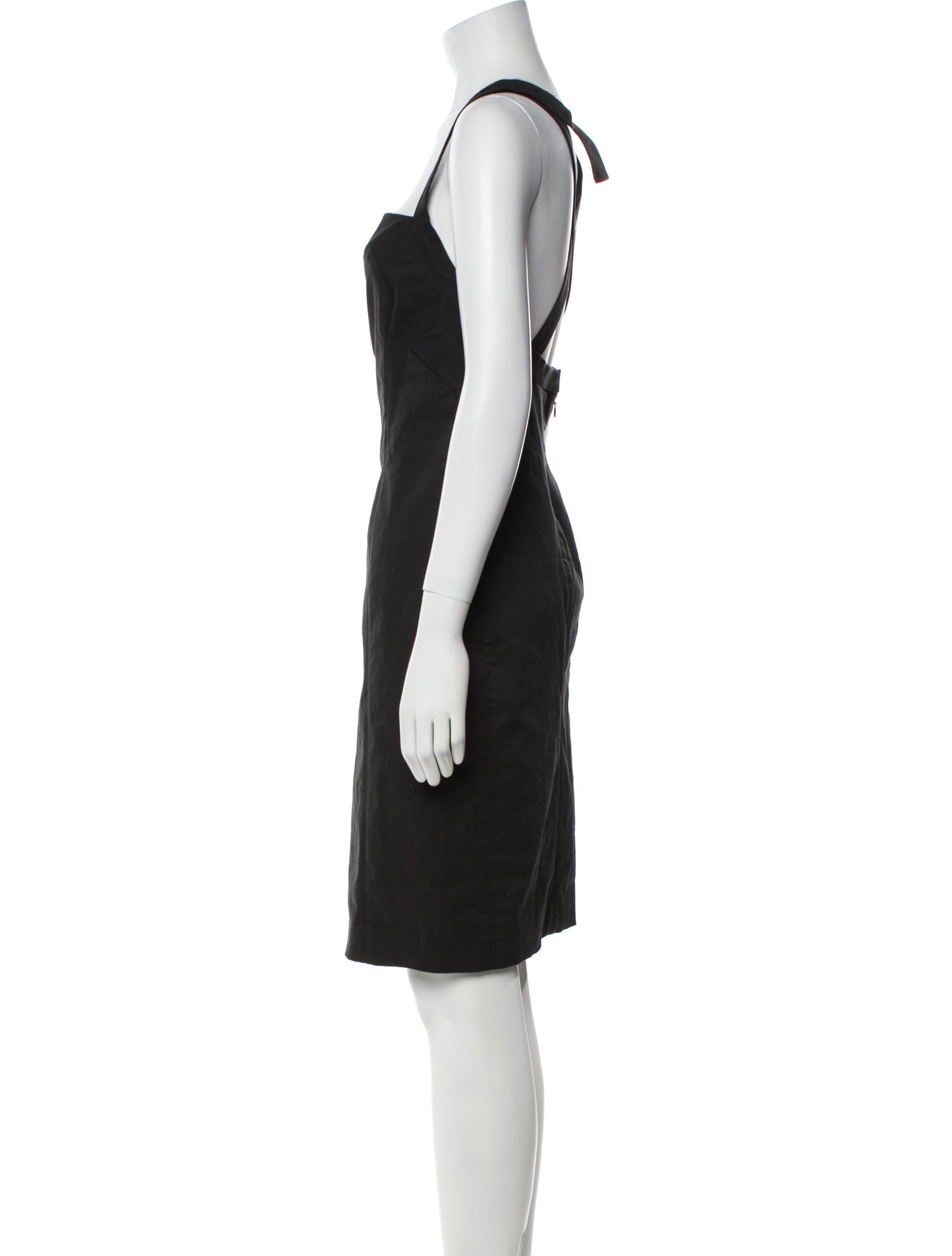 Narciso Rodriguez Square Neckline Mini Dress
