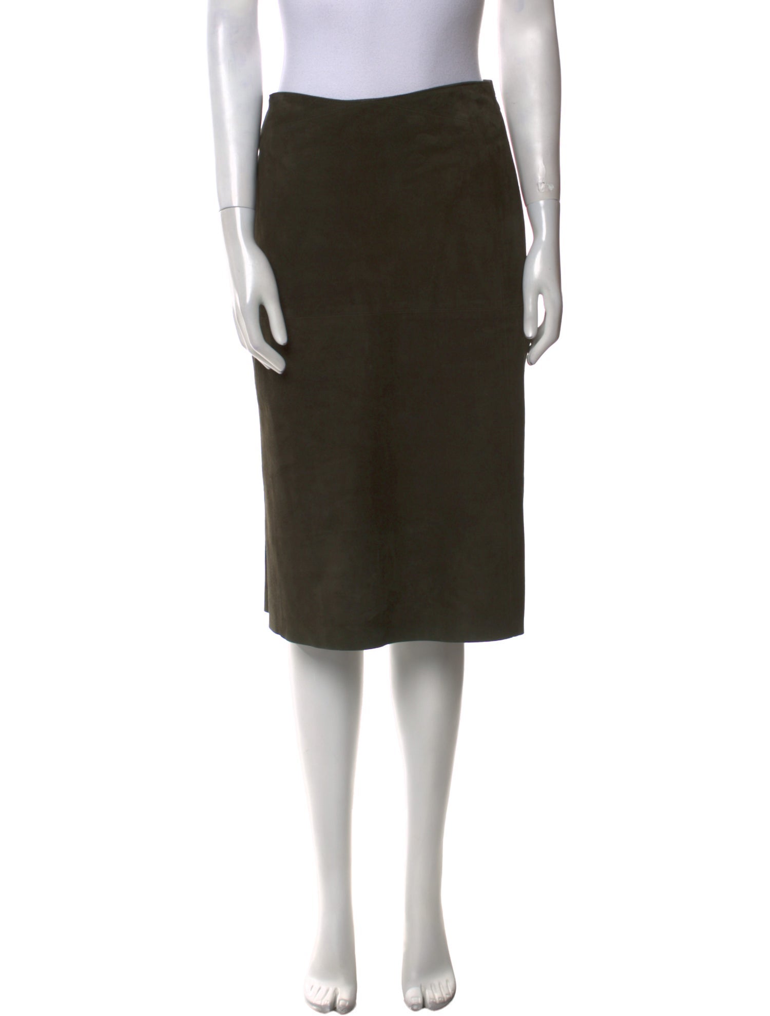Narciso Rodriguez Lambskin Knee-Length Skirt w/ Tags