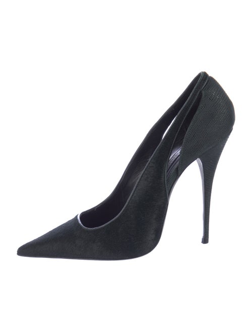 Narciso Rodriguez Ponyhair Keyhole Accent Pumps