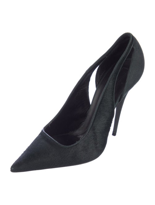 Narciso Rodriguez Ponyhair Keyhole Accent Pumps