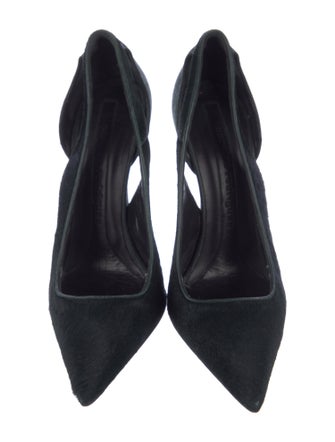 Narciso Rodriguez Ponyhair Keyhole Accent Pumps