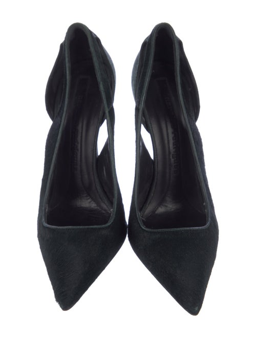 Narciso Rodriguez Ponyhair Keyhole Accent Pumps
