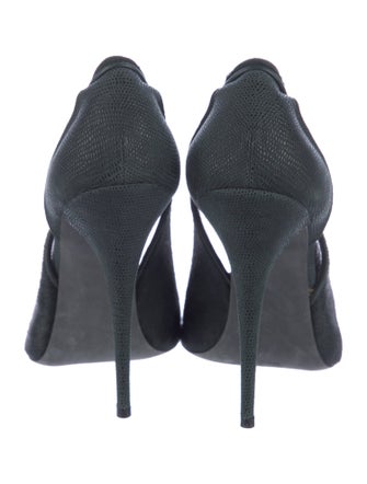 Narciso Rodriguez Ponyhair Keyhole Accent Pumps