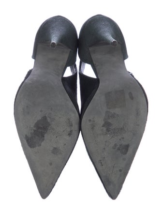 Narciso Rodriguez Ponyhair Keyhole Accent Pumps