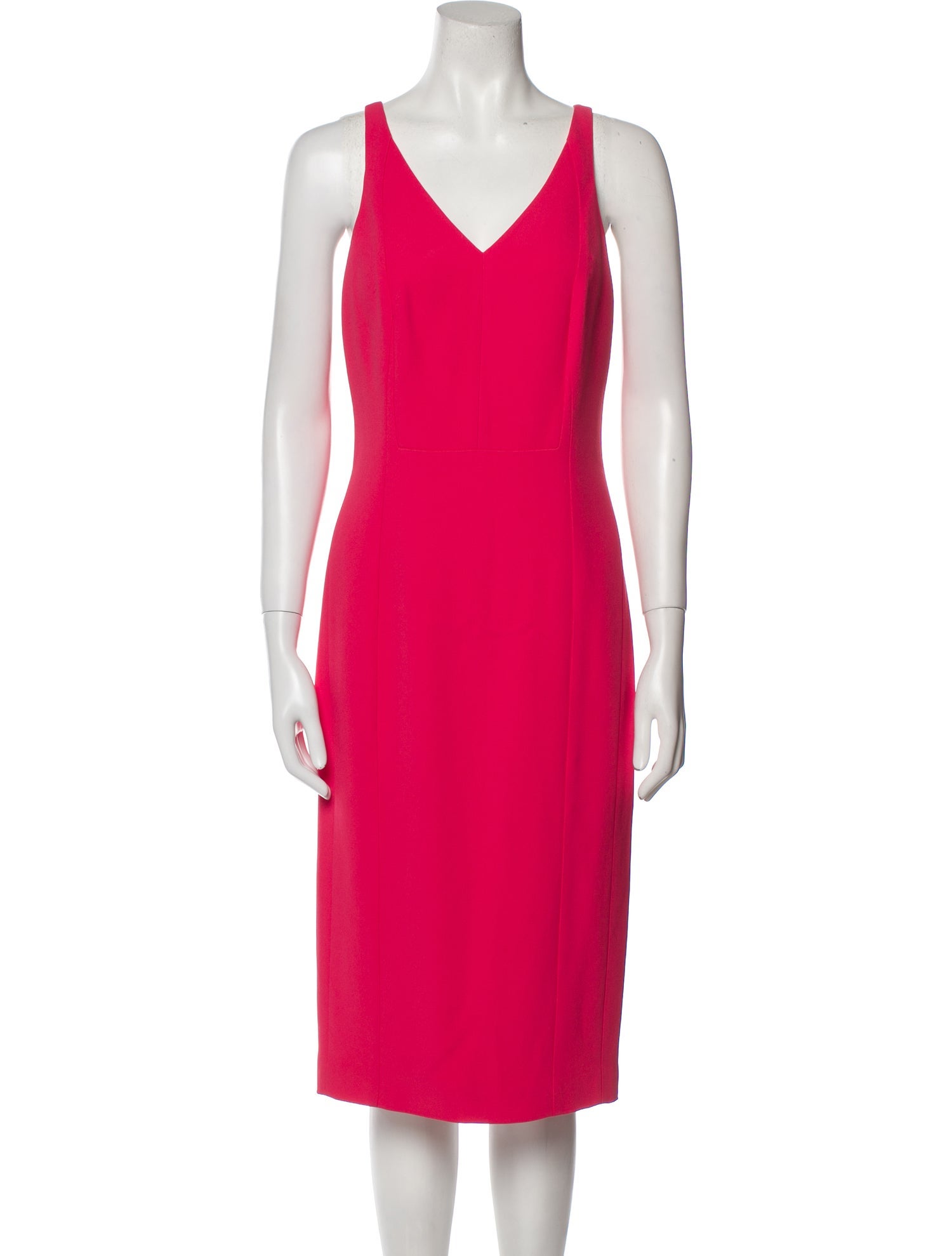Narciso Rodriguez V-Neck Midi Length Dress
