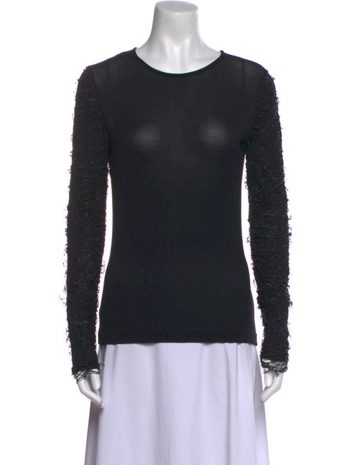 Narciso Rodriguez Crew Neck Long Sleeve Top
