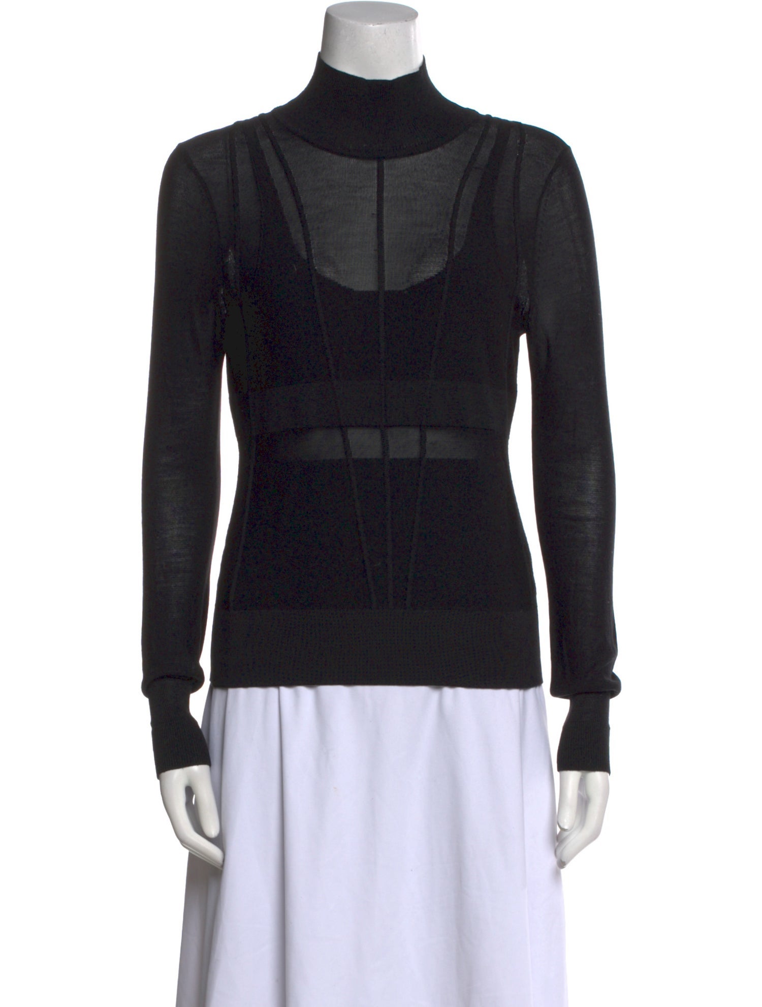 Narciso Rodriguez Turtleneck Long Sleeve Sweatshirt