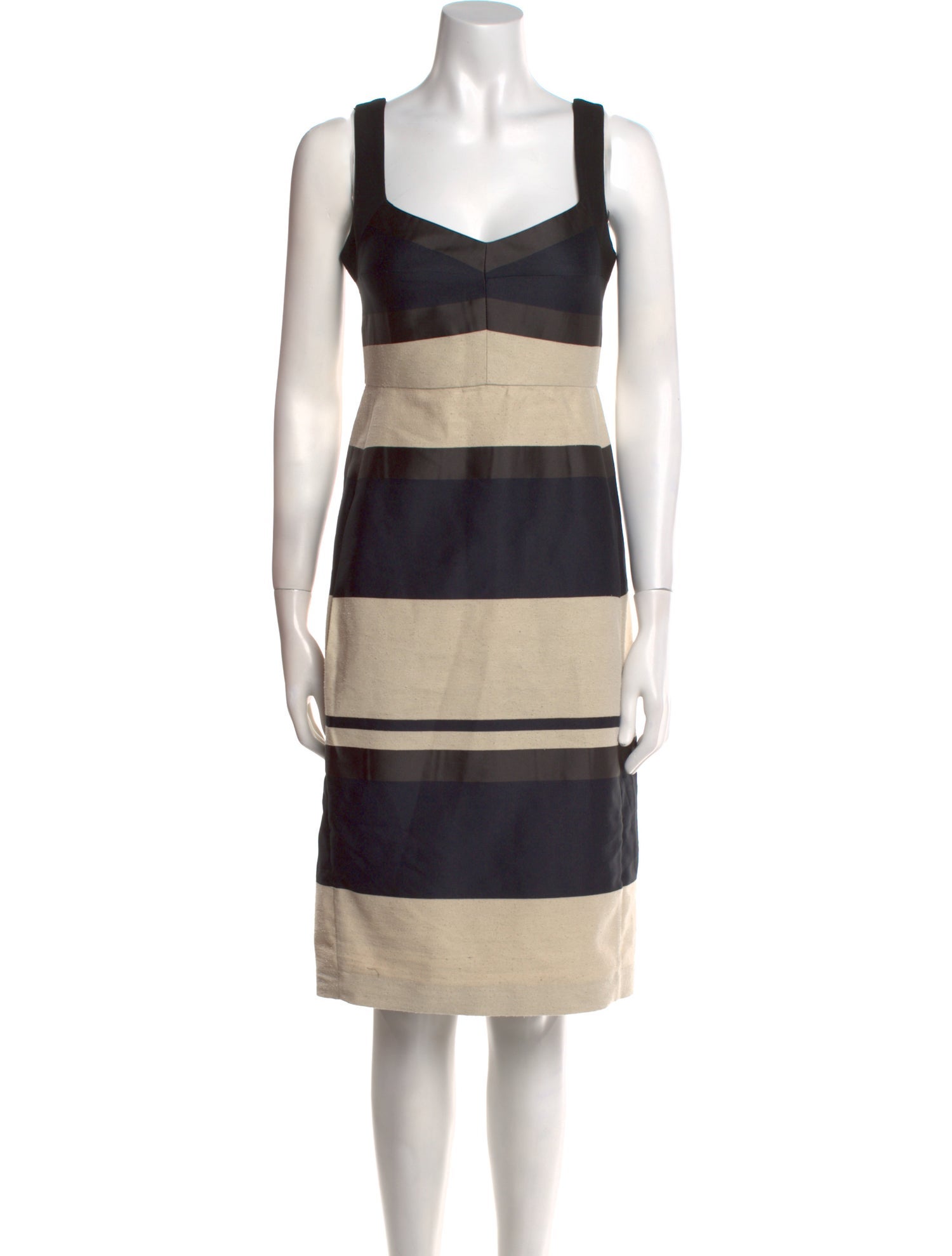 Narciso Rodriguez Striped Knee-Length Dress