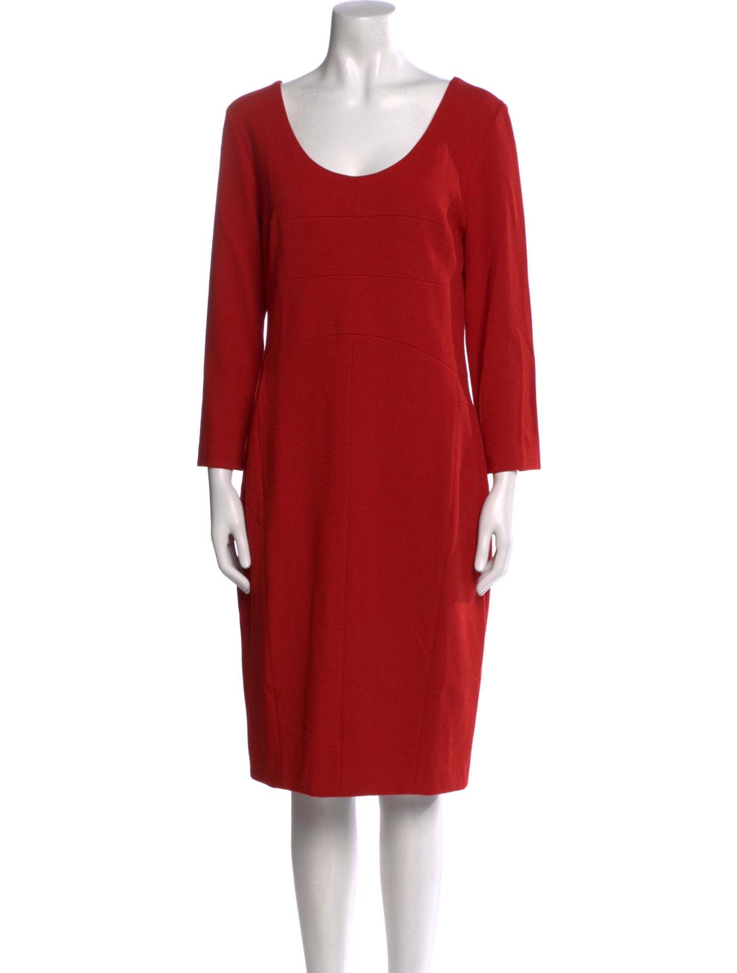 Narciso Rodriguez Scoop Neck Knee-Length Dress