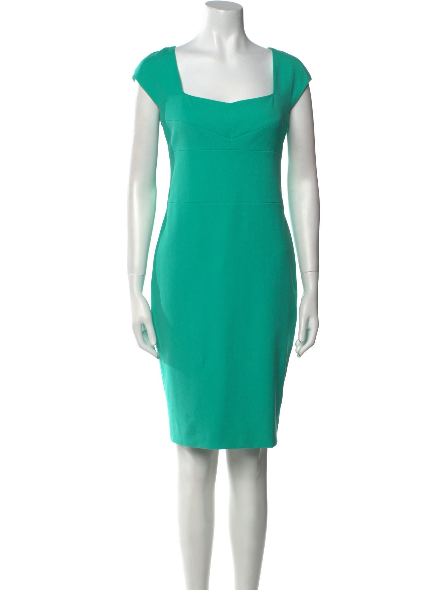 Narciso Rodriguez Square Neckline Knee-Length Dress