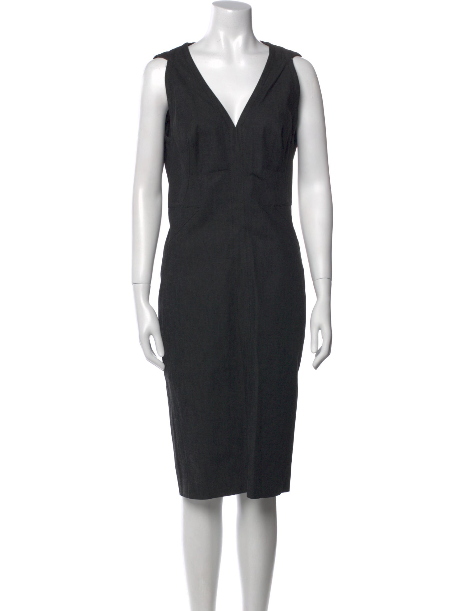 Narciso Rodriguez V-Neck Knee-Length Dress