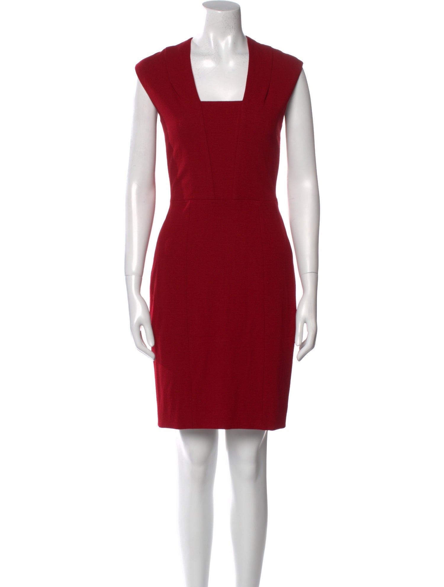 Narciso Rodriguez Square Neckline Mini Dress