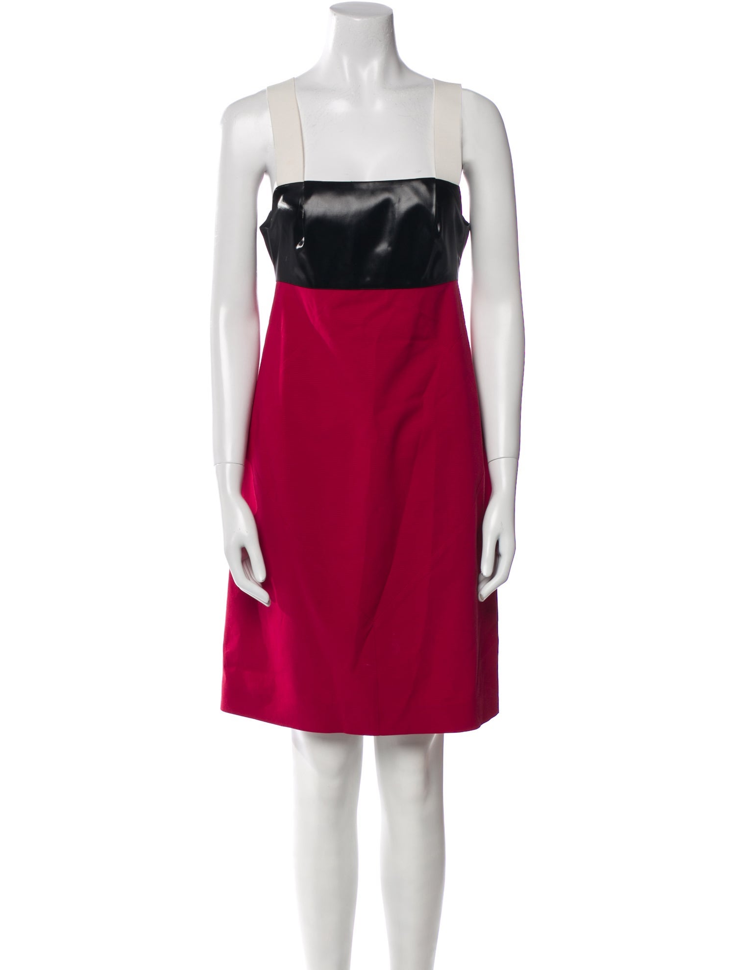 Narciso Rodriguez Square Neckline Mini Dress
