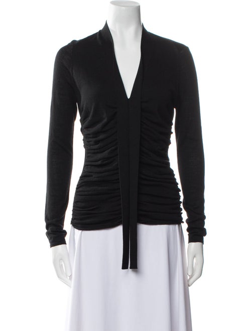 Narciso Rodriguez Wool V-Neck Top