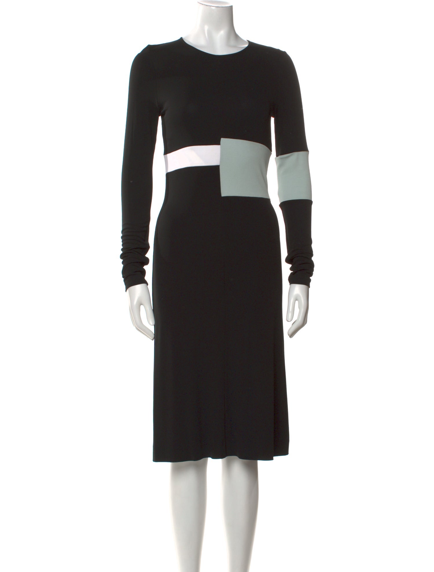 Narciso Rodriguez Crew Neck Midi Length Dress