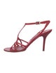 Narciso Rodriguez Leather T-Strap Sandals