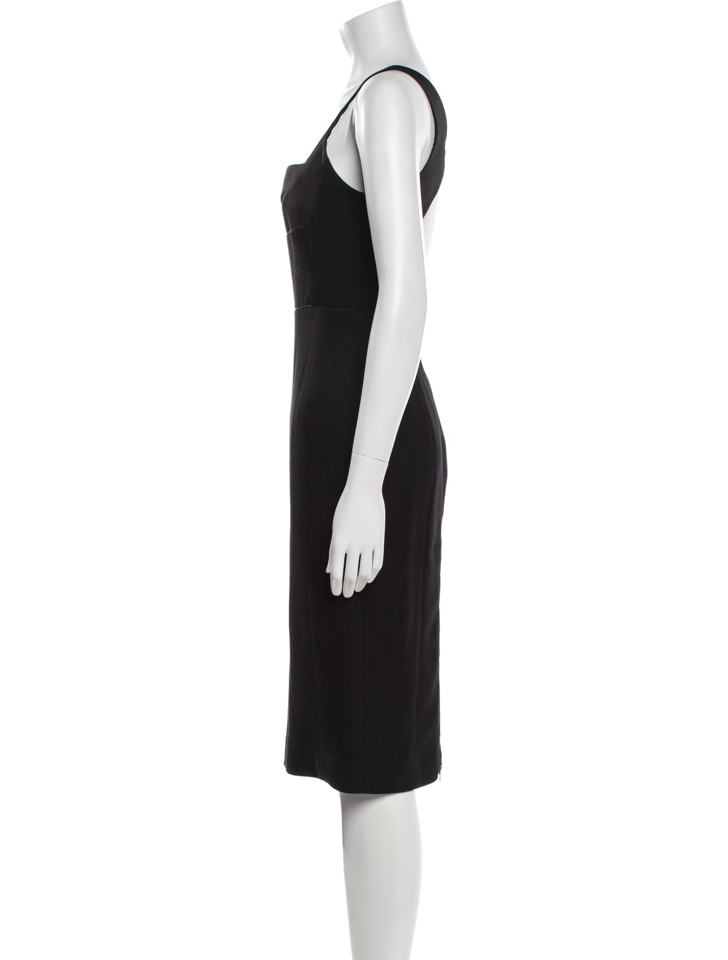Narciso Rodriguez Square Neckline Midi Length Dress