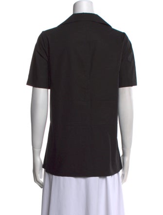 Narciso Rodriguez Short Sleeve Button-Up Top