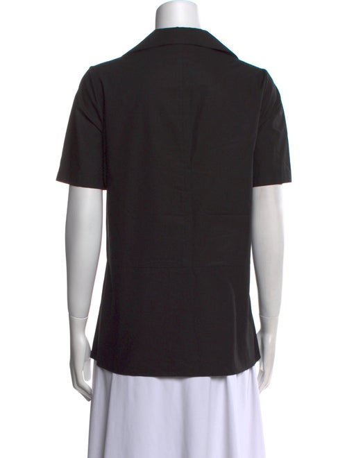 Narciso Rodriguez Short Sleeve Button-Up Top