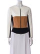Narciso Rodriguez Colorblock Pattern Biker Jacket