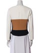 Narciso Rodriguez Colorblock Pattern Biker Jacket
