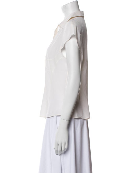 Narciso Rodriguez Short Sleeve Button-Up Top
