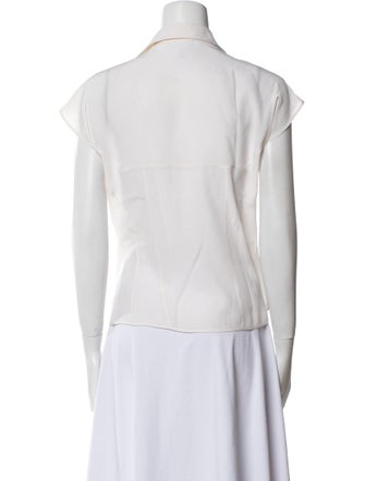 Narciso Rodriguez Short Sleeve Button-Up Top