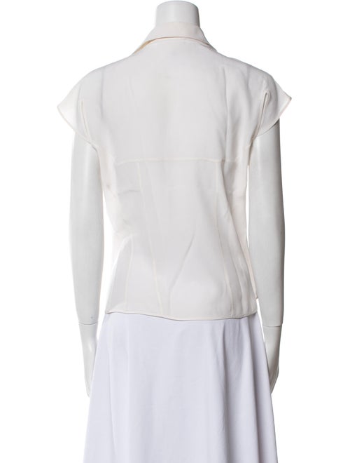 Narciso Rodriguez Short Sleeve Button-Up Top