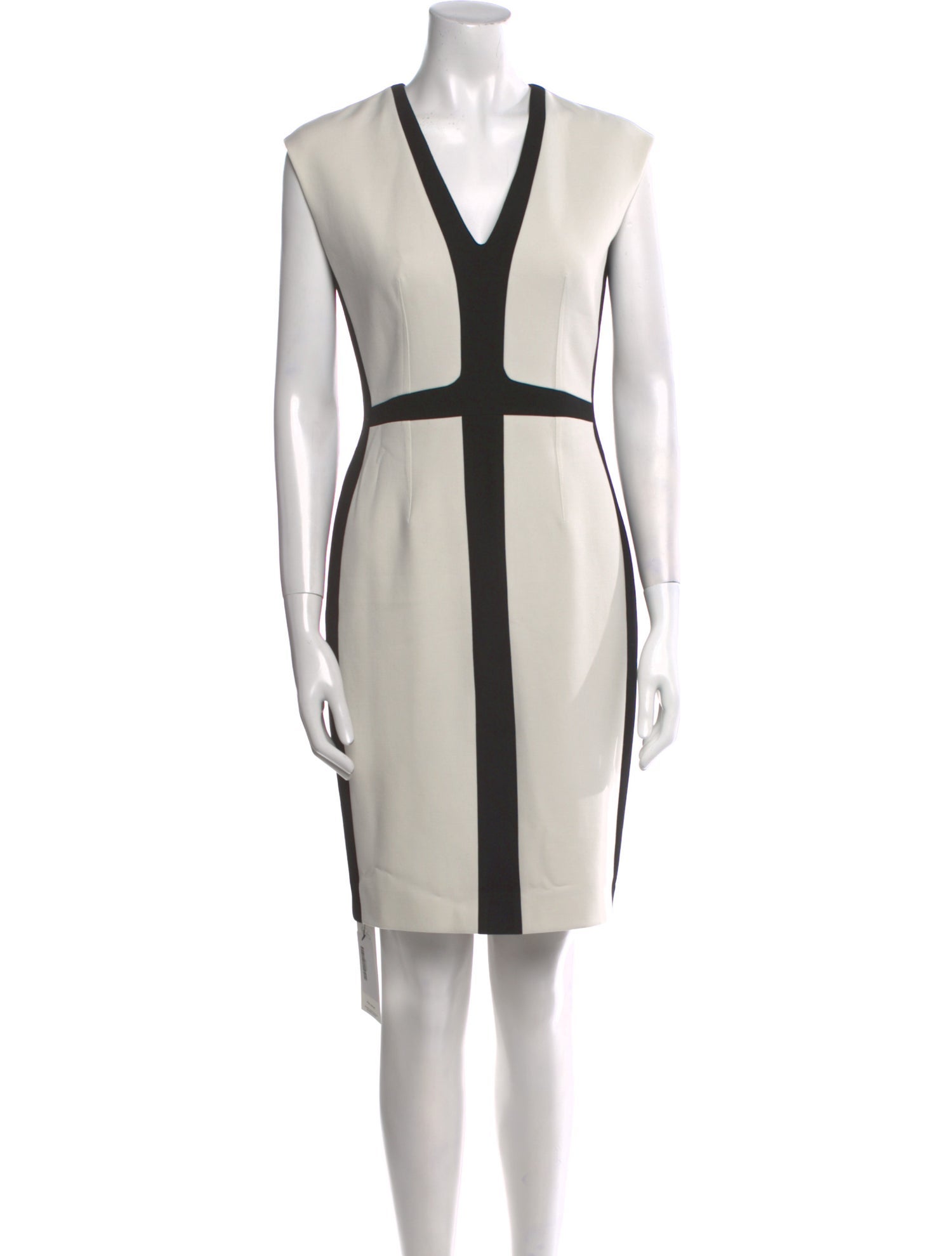 Narciso Rodriguez Colorblock Pattern Knee-Length Dress