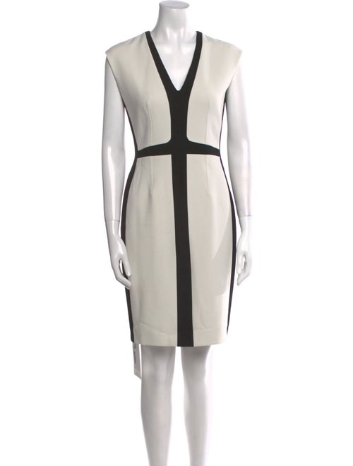 Narciso Rodriguez Colorblock Pattern Knee-Length Dress