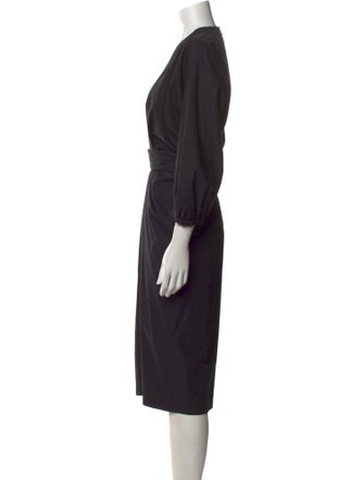 Narciso Rodriguez V-Neck Midi Length Dress