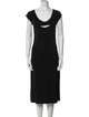 Narciso Rodriguez Scoop Neck Midi Length Dress
