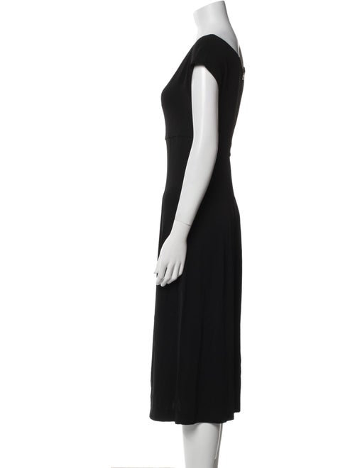 Narciso Rodriguez Scoop Neck Midi Length Dress