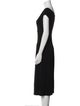 Narciso Rodriguez Scoop Neck Midi Length Dress