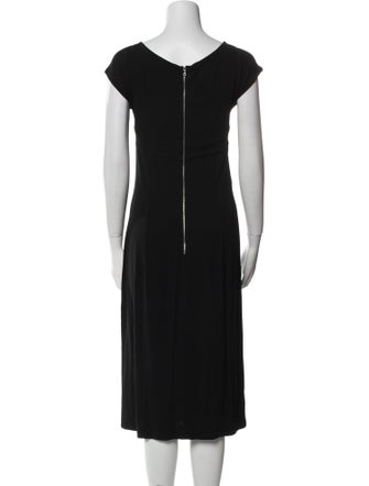 Narciso Rodriguez Scoop Neck Midi Length Dress