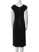Narciso Rodriguez Scoop Neck Midi Length Dress
