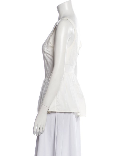 Narciso Rodriguez Square Neckline Sleeveless Top