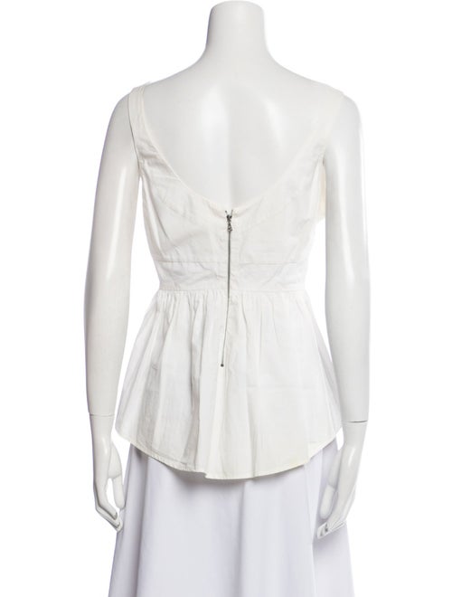 Narciso Rodriguez Square Neckline Sleeveless Top