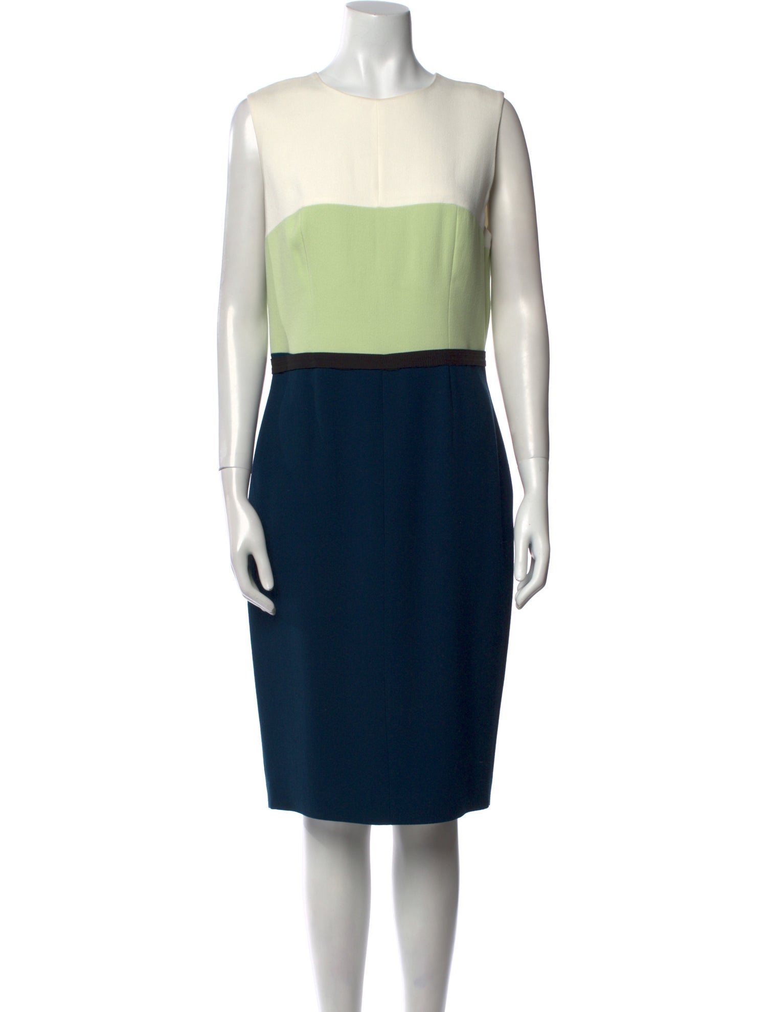 Narciso Rodriguez Colorblock Pattern Knee-Length Dress