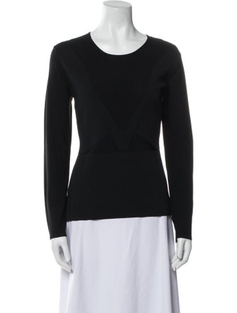 Narciso Rodriguez Scoop Neck Long Sleeve Sweatshirt