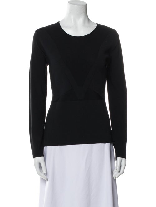 Narciso Rodriguez Scoop Neck Long Sleeve Sweatshirt
