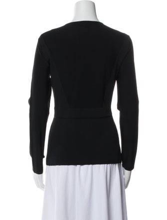 Narciso Rodriguez Scoop Neck Long Sleeve Sweatshirt